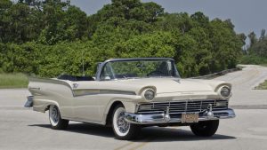 1957 Ford Fairlane 500 Sunliner Front Three-Quarter