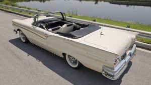 1957 Ford Fairlane 500 Sunliner Rear Three-Quarter