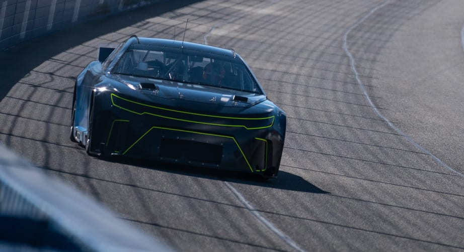 NASCAR Next Gen car on track
