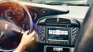 Porsche Classic Double DIN Infotainment Screen