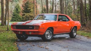 1969 Chevrolet Camaro RS Z28 front three-quarter