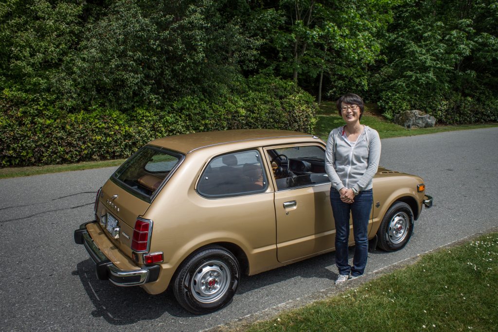 1977 Honda Civic Hatchback and Owner