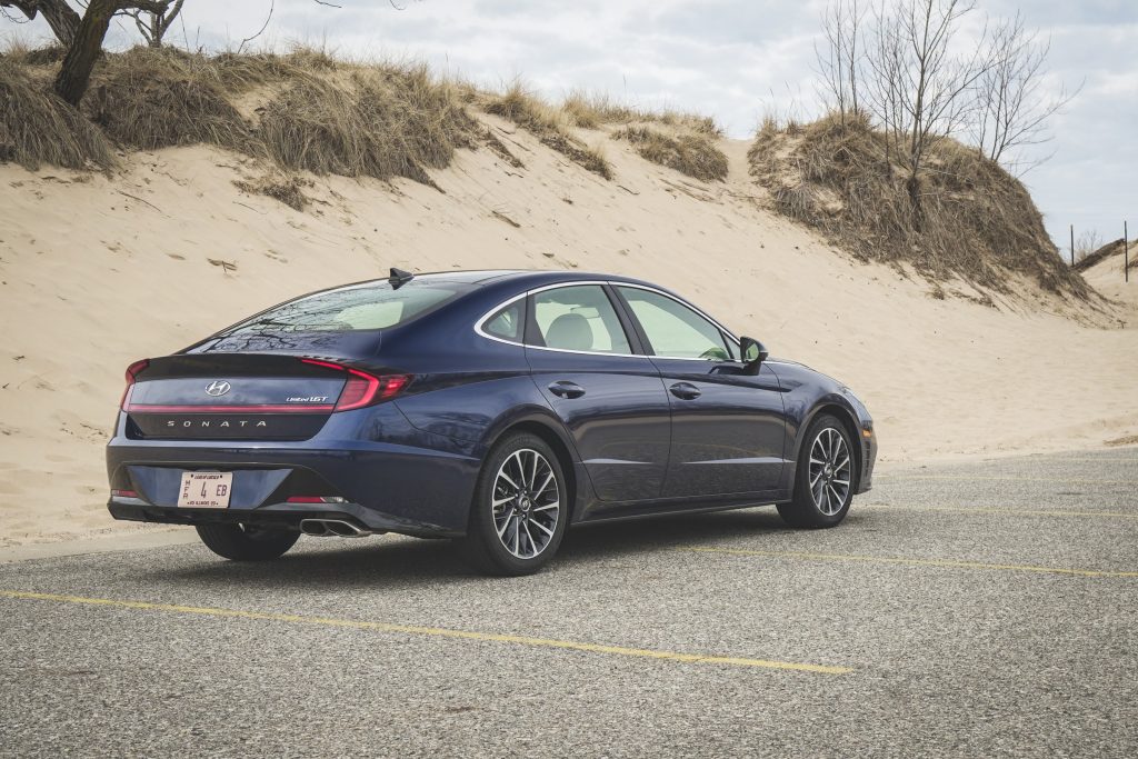 2020 Hyundai Sonata Limited rear 3/4
