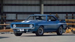 1969 L72 yenko camaro front three-quarter