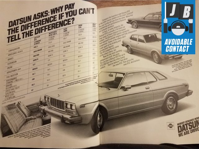 Nissan Datsun Luxury Competitors Comparison Advert