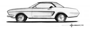 Gale Halderman Mustang Illustration