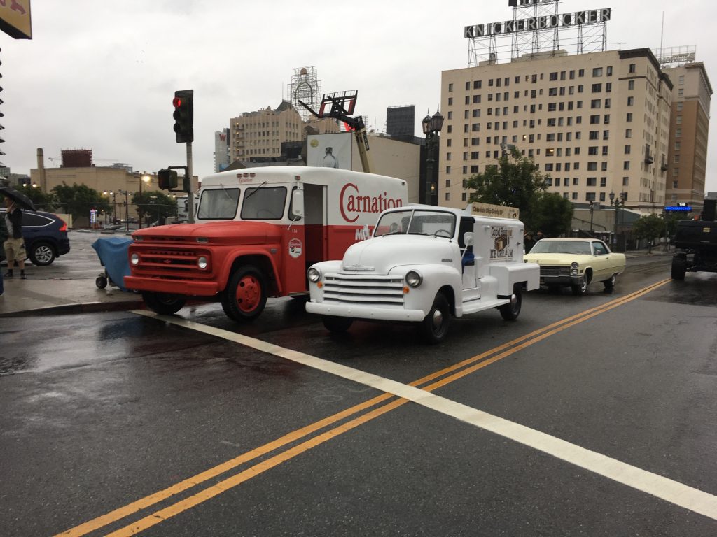 Vintage Car and Delivery Trucks For Movie