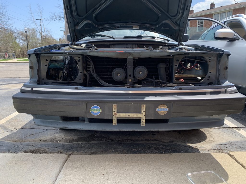 volvo 240 e-code headlight install