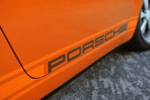 Singer Bahrain Porsche Lettering Detail