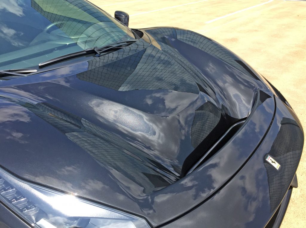 2020 Ferrari Pista hood