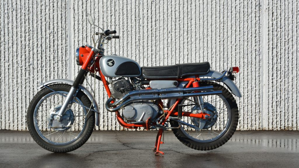 1966 Honda CL77 Scrambler Side Profile