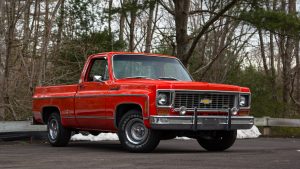 1974 Chevrolet Cheyenne Super Pickup Front Three-Quarter