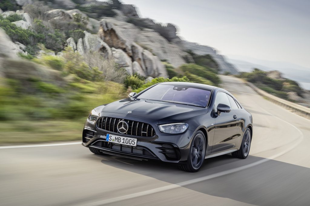 2021 Mercedes-AMG E53 Coupe front three quarter