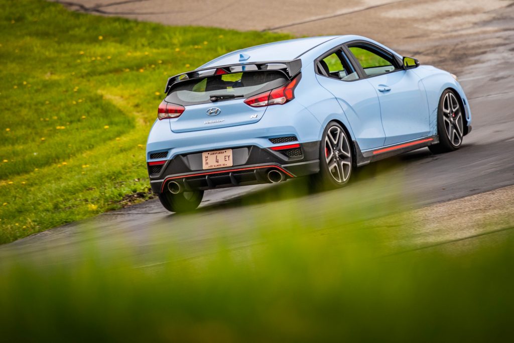 2020 Hyundai Veloster N track rear