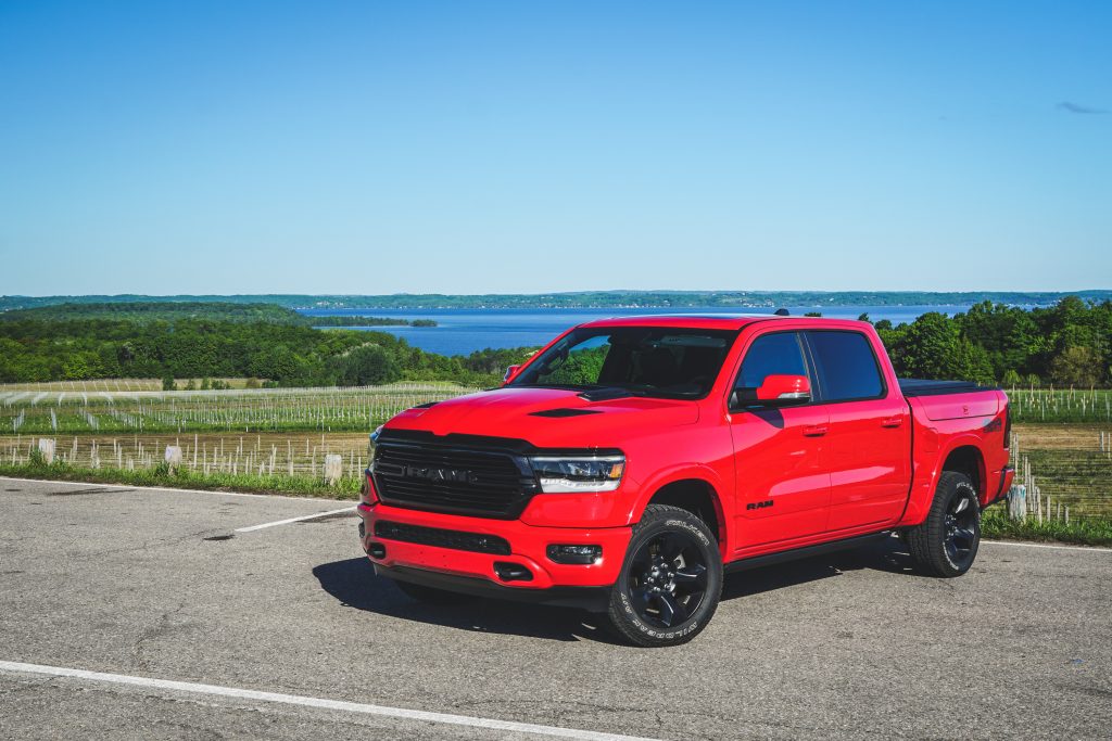 2020 Ram 1500 Laramie drivers front three quarter