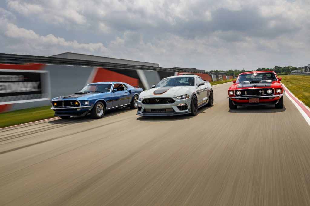 2021 Ford Mustang Mach 1 Generation Cars front three-quarter action