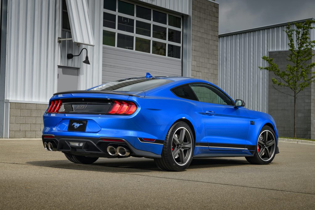 2021 Ford Mustang Mach 1 rear three-quarter