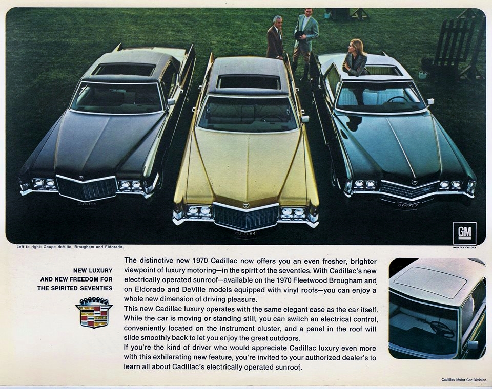 1970 Cadillac sunroof brochure 2