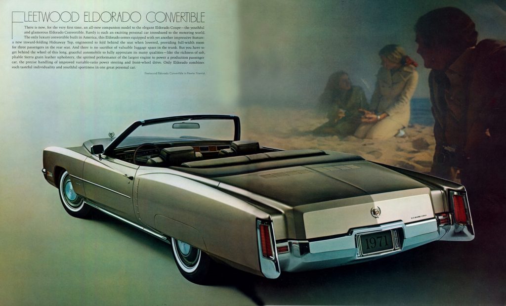 1971 Cadillac Fleetwood Eldorado convertible brochure picture