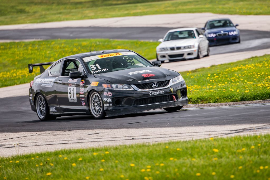 Honda Accord Grattan Raceway Front Three-Quarter Corner Action Grattan Raceway