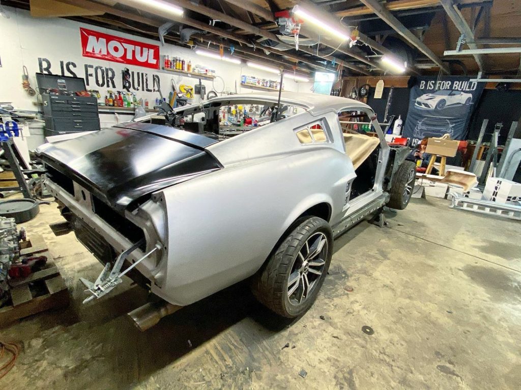 1967 Mustang body on 2015 Mustnag chassis