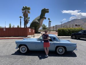 1956 Ford Thunderbird Owner At Dinosaur Museum