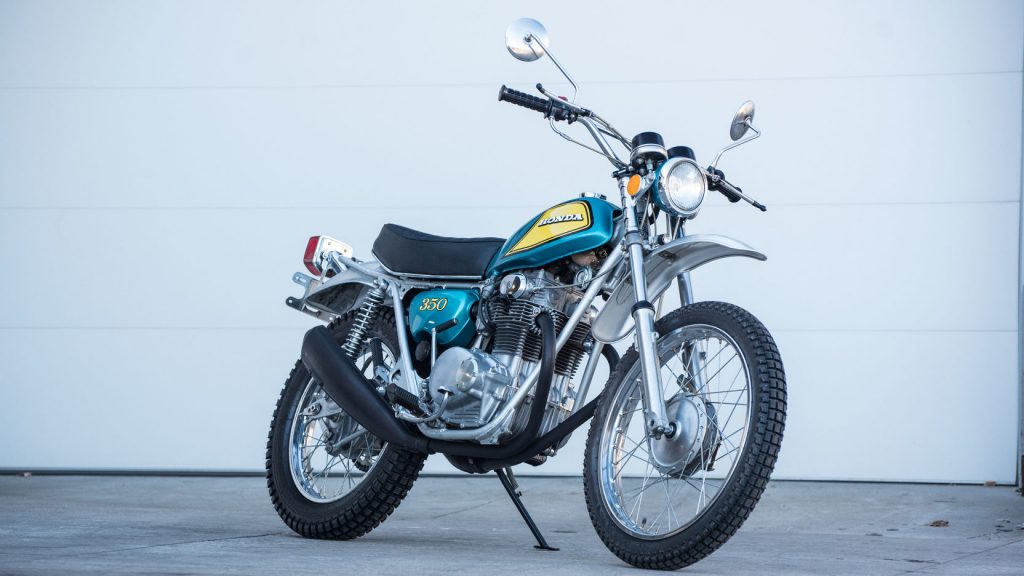 Honda SL350 Front Three-Quarter