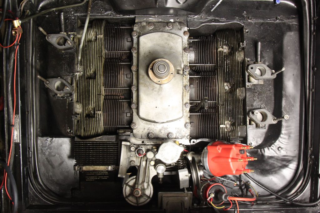 Corvair engine compartment torn down