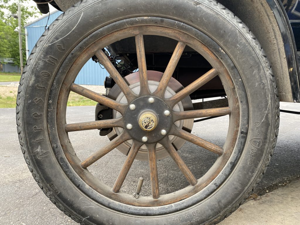 the rear disk brakes on Seamus Hnat's Model T