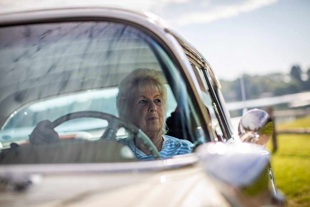 1958 Chevrolet Impala Owner Behind Wheel