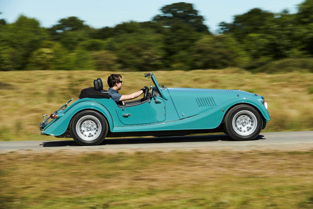 Morgan Plus Four Side Profile Action Close
