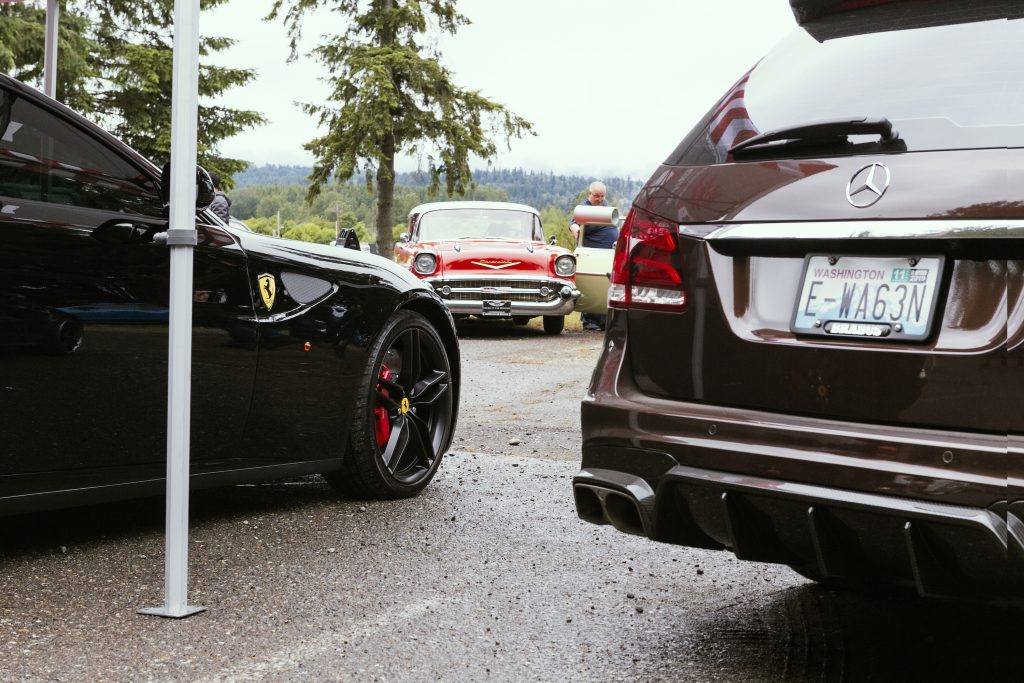 Bel Air Wagon Visible Between Ferrari And Mercedes Wagons