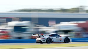 Porsche 911 RSR Daytona Rear Three-Quarter Action