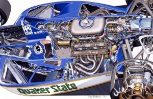 Porsche 2708 Indy Car Cutaway