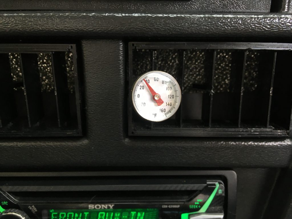 Rob Siegel - Pressure testing AC - vent temperature Rob Siegel - Pressure testing AC - vent temperature