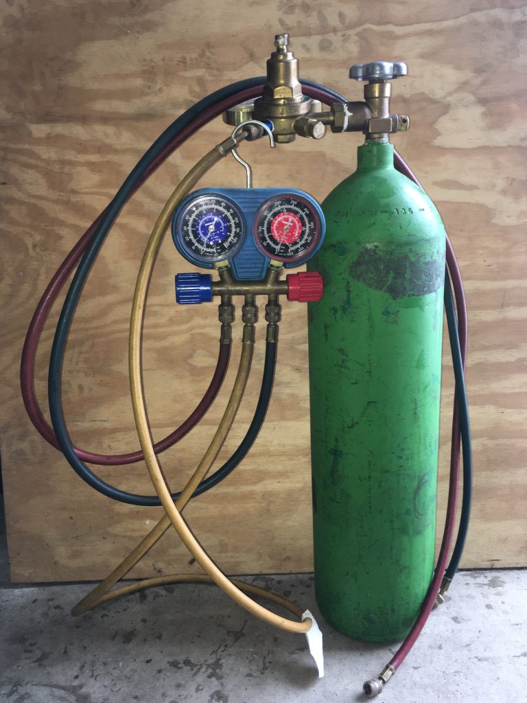 Rob Siegel - Pressure testing AC - Nitrogen bottle Rob Siegel - Pressure testing AC - Nitrogen bottle