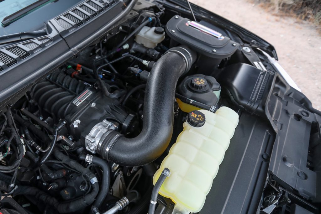 Roush F-150 Engine Bay supercharger intake