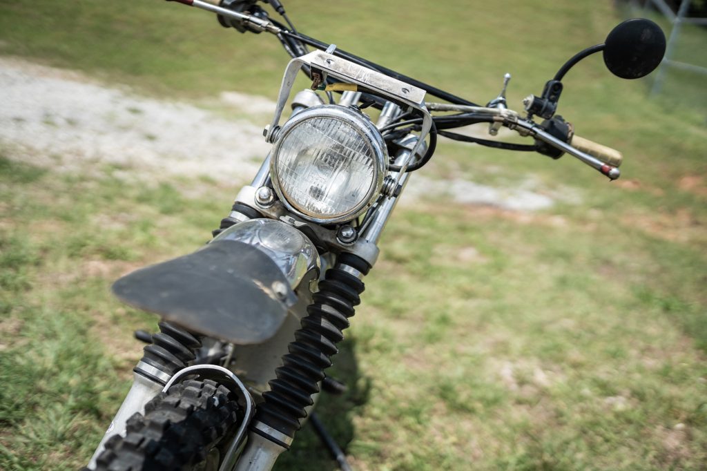 Vintage Triumph Motorcycle Front