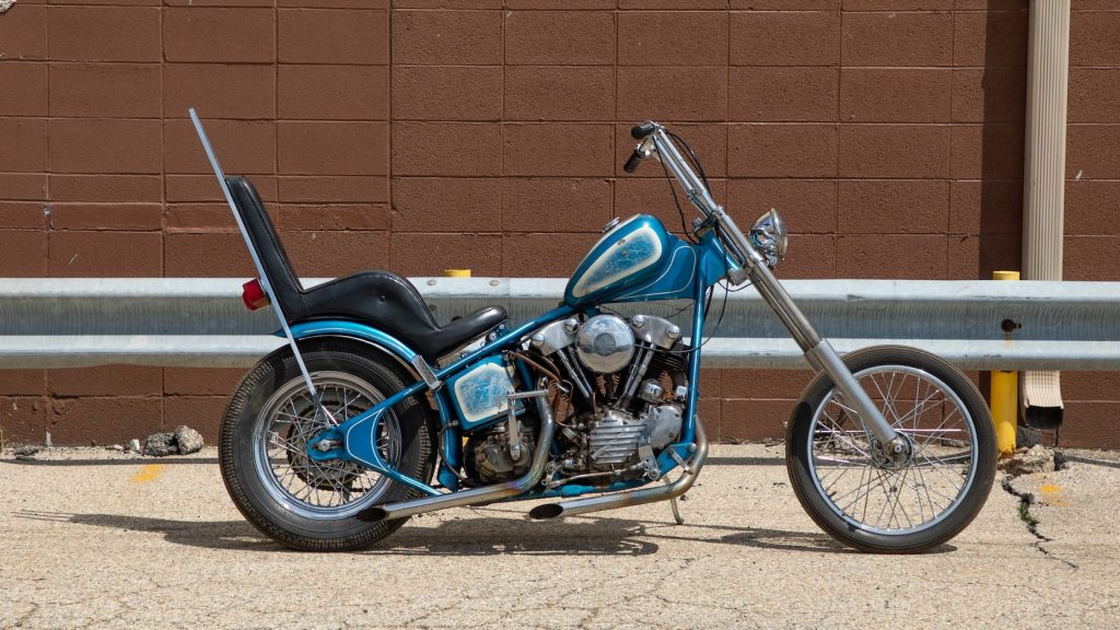 1947 Harley-Davidson Knucklehead Chopper profile
