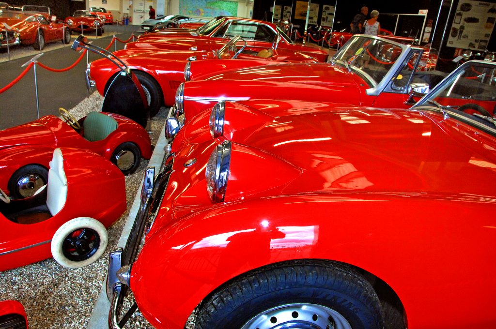 Red Room Austin Sprite Frogeye side profile