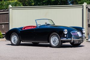 Black MGA Twin Cam Front Three-Quarter