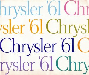 1961 Chrysler brochure cover