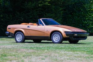 Bronze Triumph TR8 Front Three-Quarter