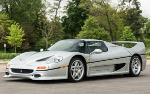 silver Ferrari F50 front three-quarter