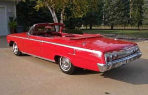 1962 Chevrolet Impala SS convertible 8 1962 chevrolet impala SS red rear