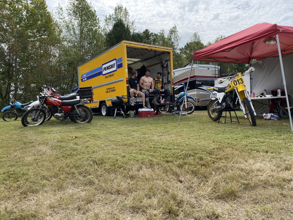 Barber Bikes And Moving Truck Camper