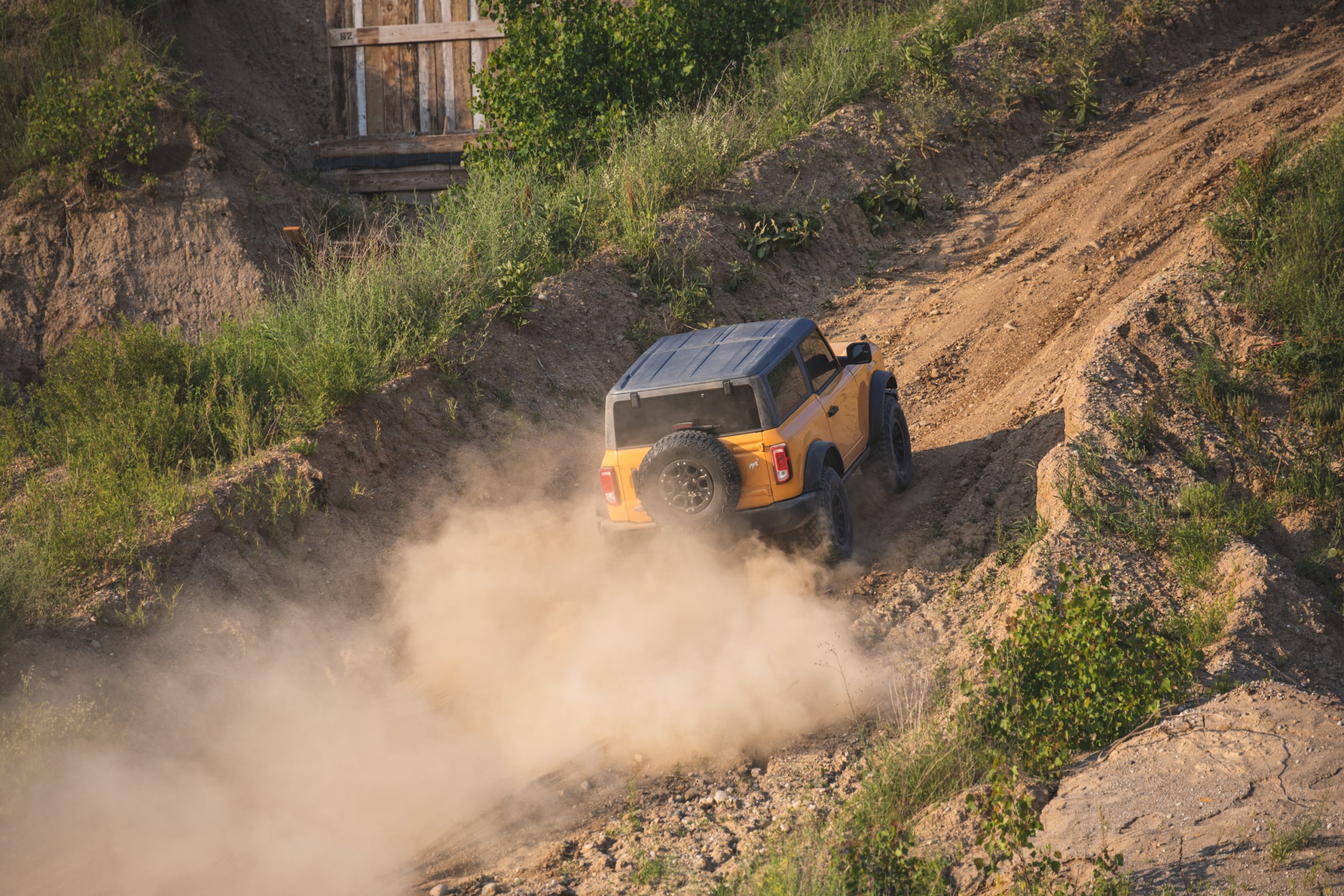 2021 Ford Bronco Two Door Rear Climb Action