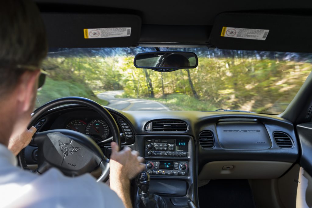 C5 Corvette Interior Winding Road Action