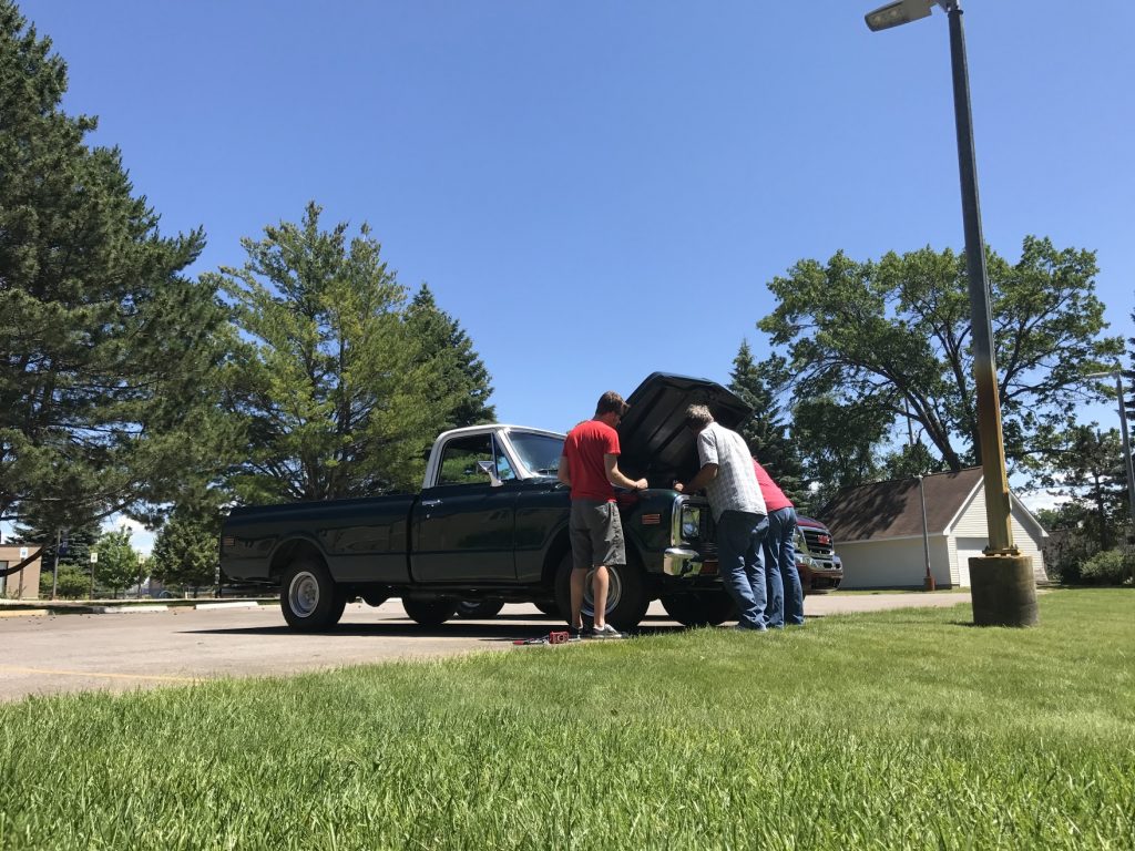 Making friends with the C10 hood up