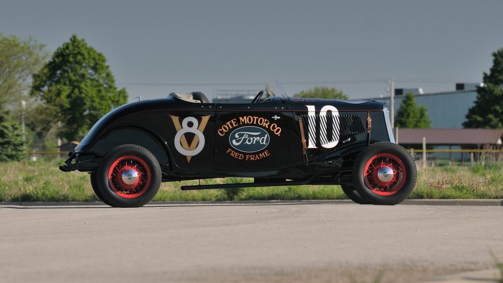 1933 Ford roadster Elgin race profile